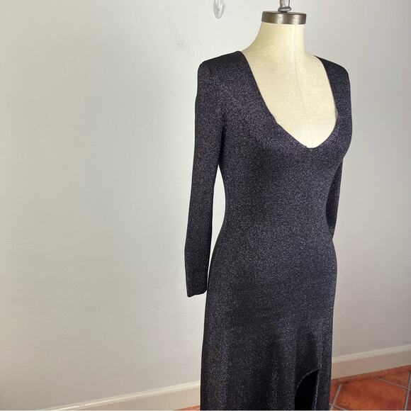 ALC Serafina Dress in Black Lavender - Picture 3 of 9
